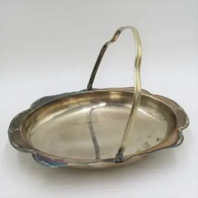 Vintage silver plated trinket bowl