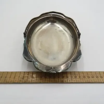 Vintage silver plated trinket bowl
