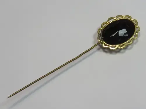Vintage hat pin with red stone