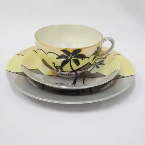 Egyptian themed trio - No makers name