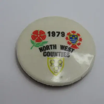 1979 North West Counties lapel pin badge