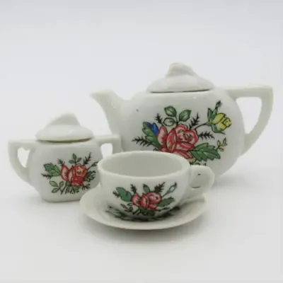 Cup, kettle and sugar pot play set - Vintage