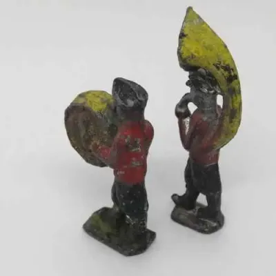 Pair of Military band lead soldiers