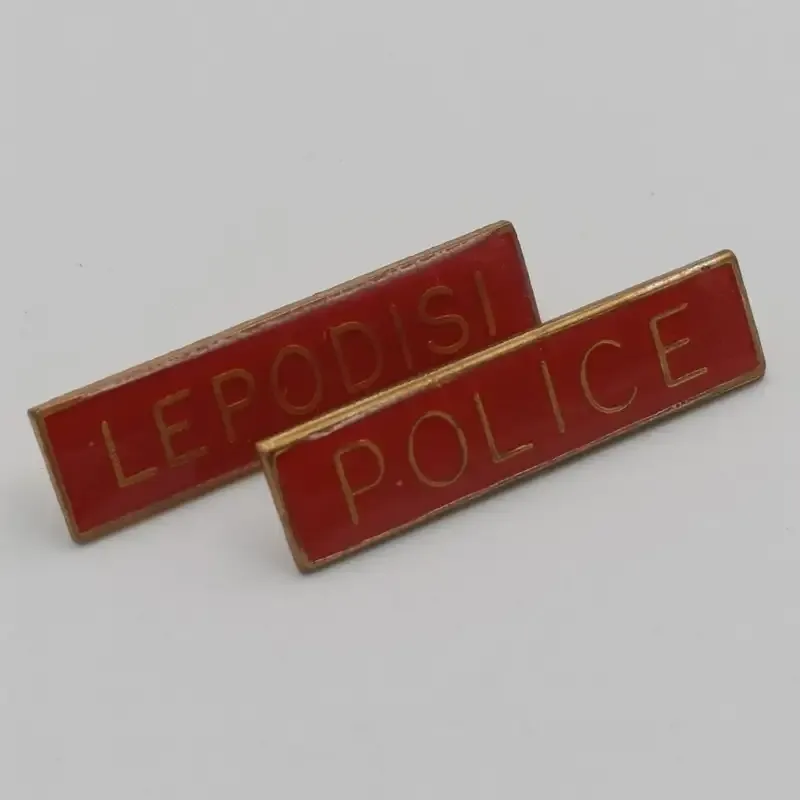 Pair of Bophuthatswana Police breast badges ( one Tswana and one English)