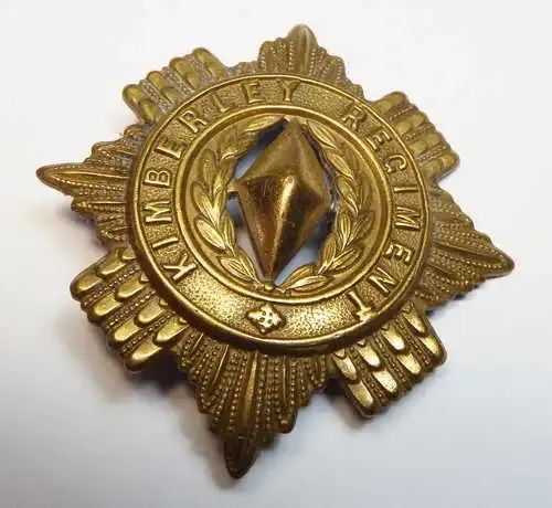 Kimberley regiment cap badge - One lug