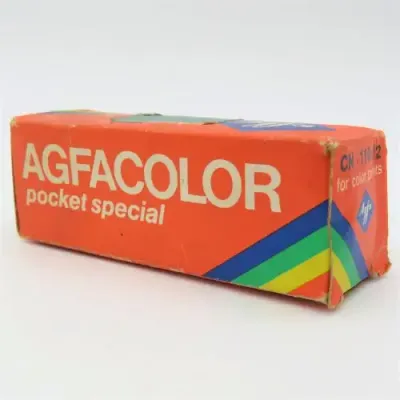 Afgacolor pocket special CN-110-12 film - expired May 1977 - unused