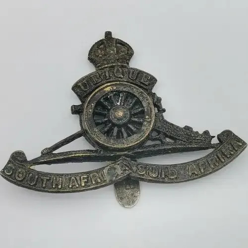 WW2 SA Field Artillery cap badge - Fixed slide