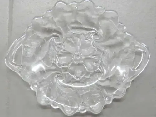 Vintage glass snack platter - 30 cm