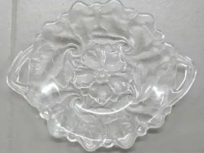 Vintage glass snack platter - 30 cm