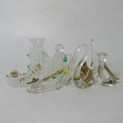 Lot of 7 miniature glass ornament
