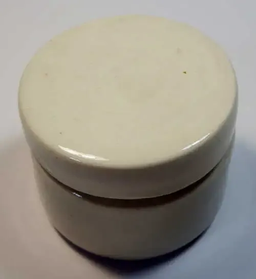 Vintage Ceramic cream jar with lid