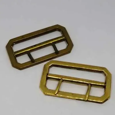 Pair of Police leather belt buckles