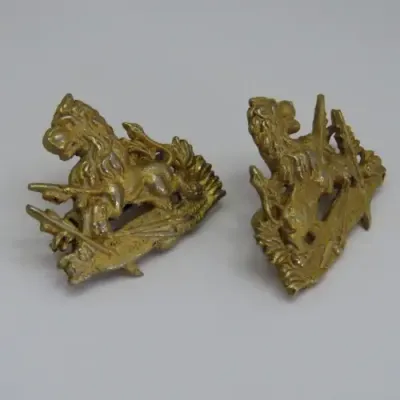 Pair of Rhodesia BSAP collar badges