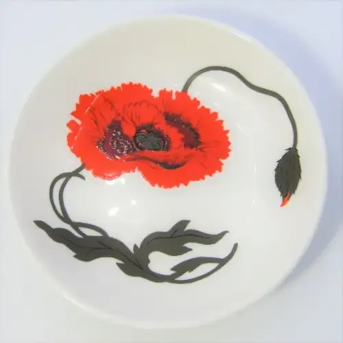 Wedgwood Susie Cooper design Cornpoppy trinket dish