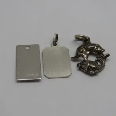 Lot of 3 Pisces Zodiac pendants - Some silver