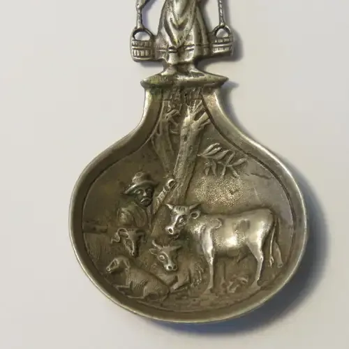 Caddy Spoon - Guessing this is silverplate