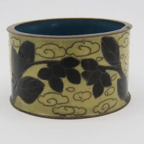 Antique enameled serviette ring