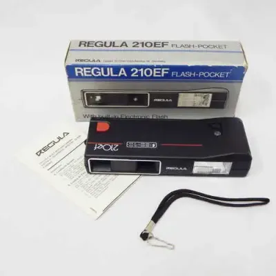 Vintage Regula 210 EF flash - pocket camera in original box - Not tested