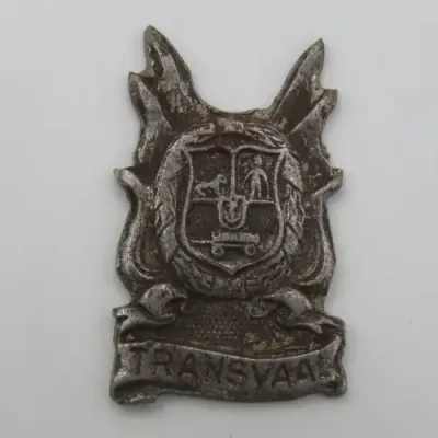 Old Transvaal metal emblem badge - no pin