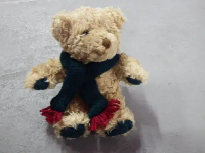 Commonwealth plush teddy bear with scarf