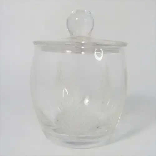 Vintage cut glass sugar bowl