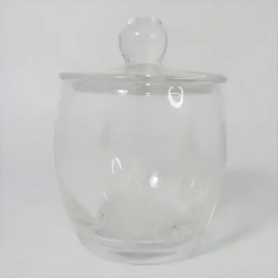 Vintage cut glass sugar bowl