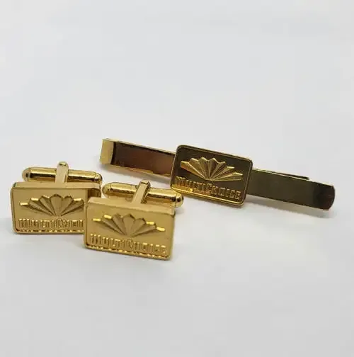 Set of Multichoice cufflinks with tie pin
