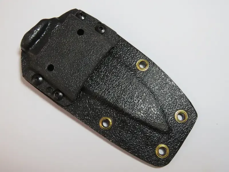 Plastic sheath for handmade fixed blade knife