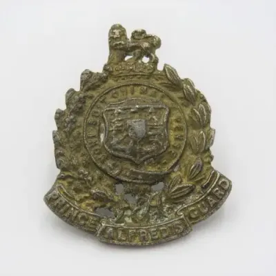Prince Alfred`s Guard lead copy cap badge