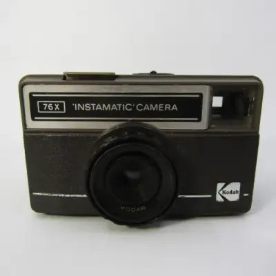 Vintage Kodak 76x Instamatic camera in pouch