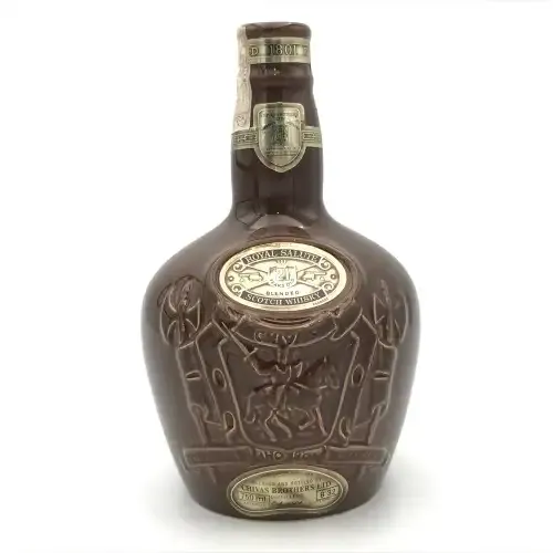 Chivas Brothers Ltd. Royal Salute Scotch Whiskey porcelain decanter - empty