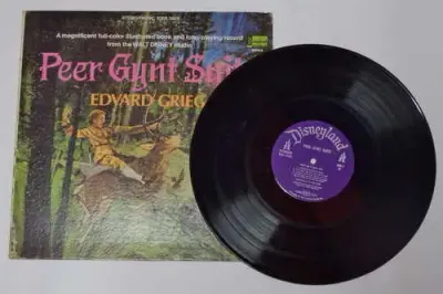 Walt Disney - Peer Gynt Suite - Edvard Grieg - A magnificent full-Colour illustrated book and LP