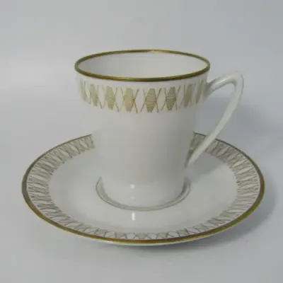 Vintage Karlskrona Sweden porcelain cup &amp; saucer