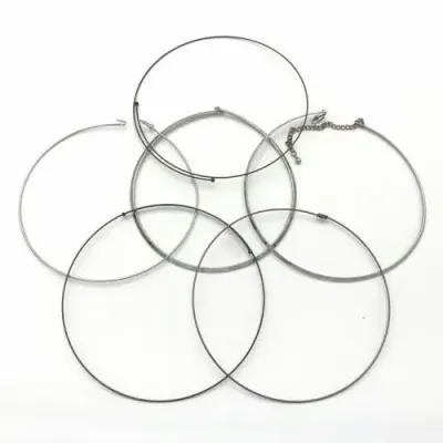 Lot of costume jewellery choker necklaces - 38cm