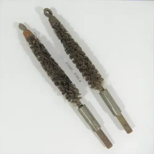 Pair of vintage 12 bore shotgun cleaning brushes