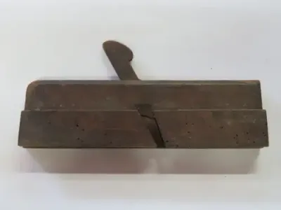 Antique wooden hand plane for tongue and grooves - No blade