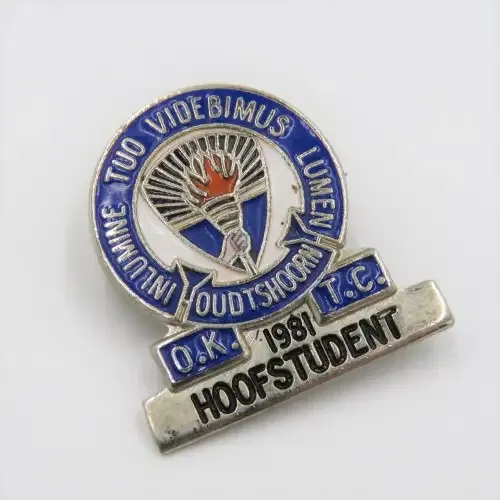Oudtshoorn Teachers College 1981 Hoofstudent badge