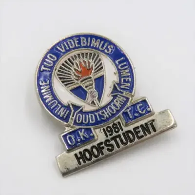 Oudtshoorn Teachers College 1981 Hoofstudent badge