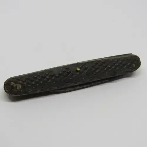 Vintage 2 blade pocket knife with damaged horn handles