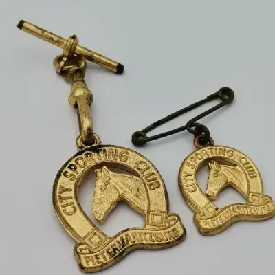 Pair of Pietermaritzburg city sporting club medallions