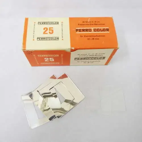 Perro color 25 piece slide binders 5x5 cm - in box unused