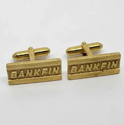 Pair of Banktin cufflinks