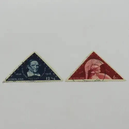 Netherlands 1936 Type 83 No.460 and 461 Tercentenary of Utrecht stamps