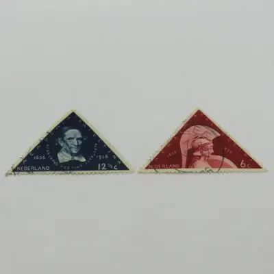 Netherlands 1936 Type 83 No.460 and 461 Tercentenary of Utrecht stamps