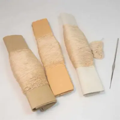 Vintage crochet yarn and needle