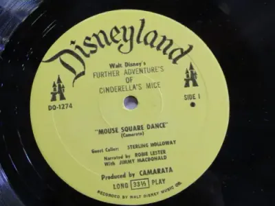 Walt Disney - Further Adventures of Cinderella`s mice - A story with music about Jaq and Gus-Gus LP