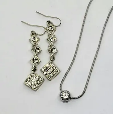 Honey necklace and earrings