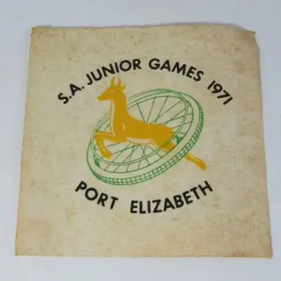1971 SA Junior Games Port Elizabeth cloth badge