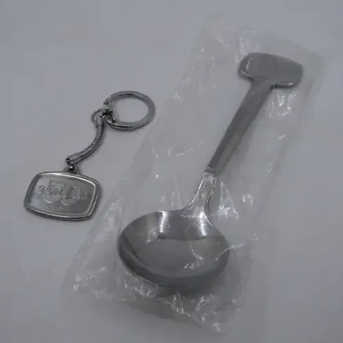 1918-1968 Sanlam 50 Years souvenir spoon and key ring