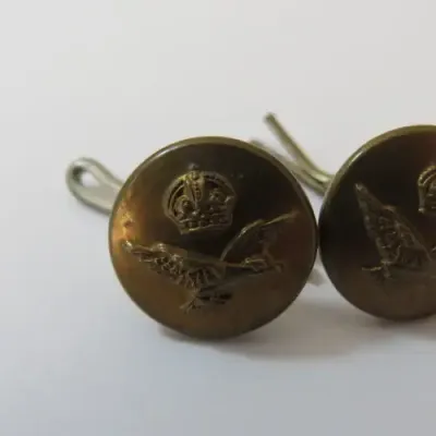South African Air force pair of buttons made into cufflinks